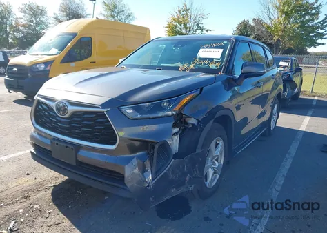 2021 Toyota Highlander L from USA, damaged, VIN 5TDCZRBHXMS068819